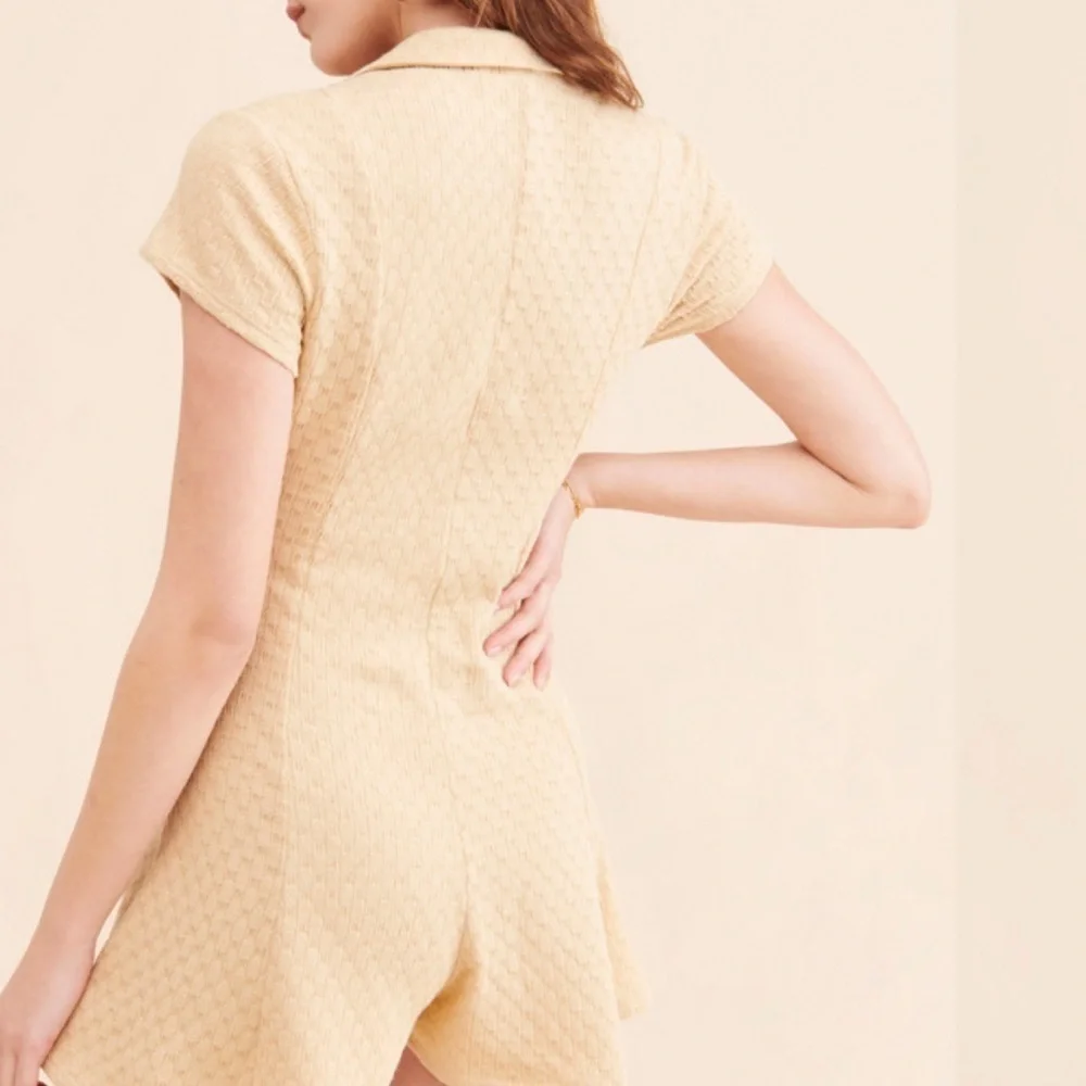 Free People Ramona Button-Front Romper